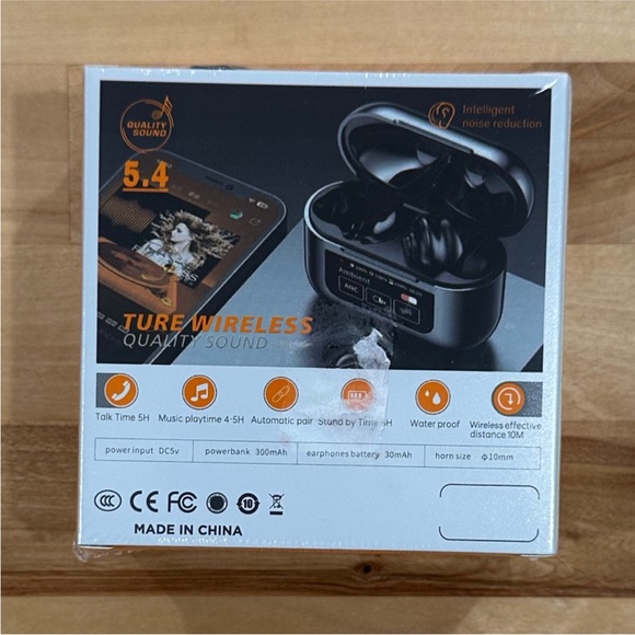 New! Wireless Noise Canceling Earbuds LCD Touch Screen Microphone & Waterproof - Picture 8 of 13